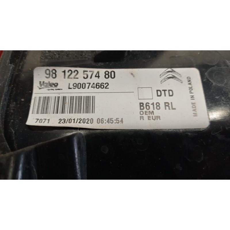 CITROEN FARO POSTERIORE ESTERNO DESTRO CITROEN C3 2016>2020 usato