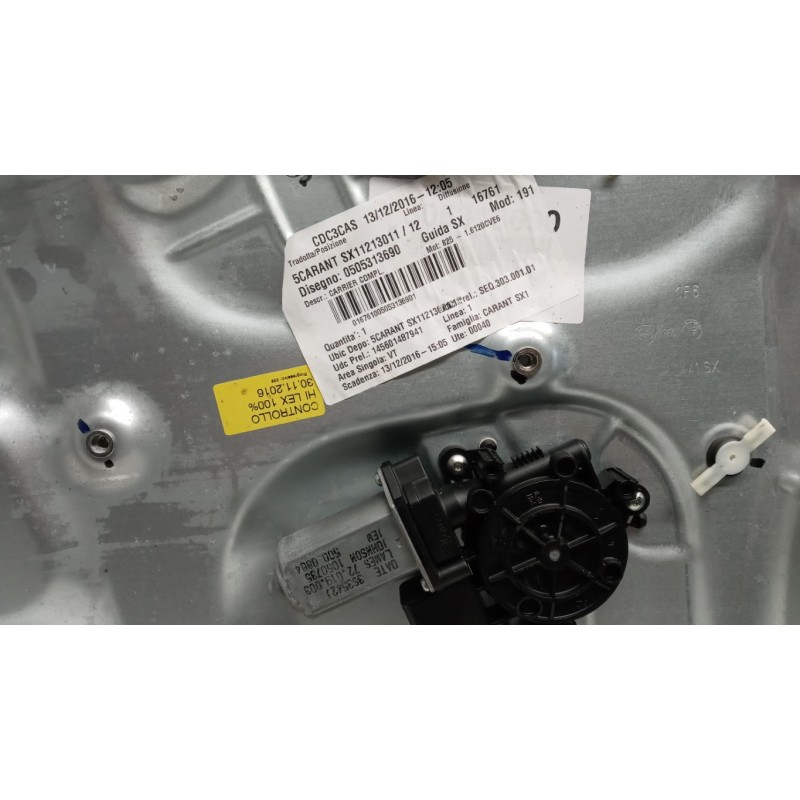 ALFA ROMEO ALZA VETRI ANTERIORI SINISTRO ALFA ROMEO Giulietta 2016> usato