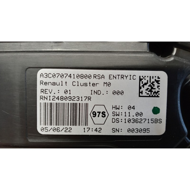 DACIA QUADRO STRUMENTI DACIA Duster 2021> usato