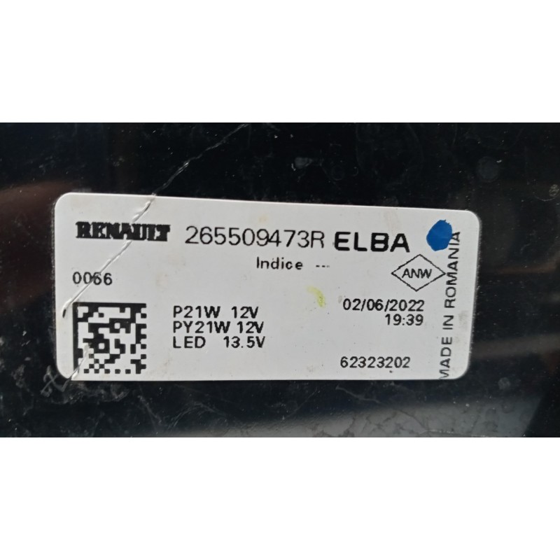 DACIA RIGHT REAR LED LIGHT  DACIA Duster 2021> used