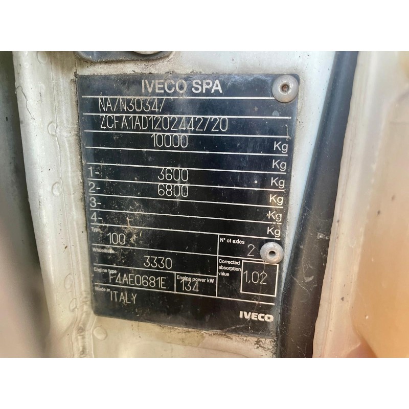 IVECO IVECO IVECO 100E18 RIBALTABILE E GRU CARICATRICE