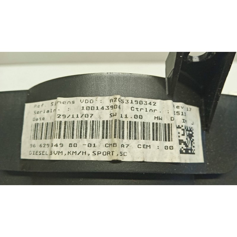 PEUGEOT QUADRO STRUMENTI PEUGEOT 207 2006>2009 usato