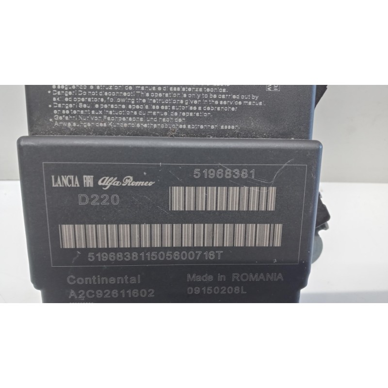 FIAT AIR BAG UNIT FIAT F.500L 2012> used
