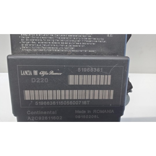 CENTRALINA AIR BAG FIAT F.500L 2012> usato