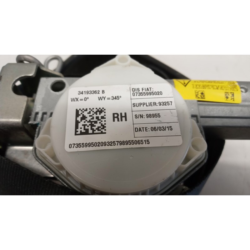 FIAT CINTURA DI SICUREZZA ANTERIORE DESTRA FIAT F.500L 2012> used