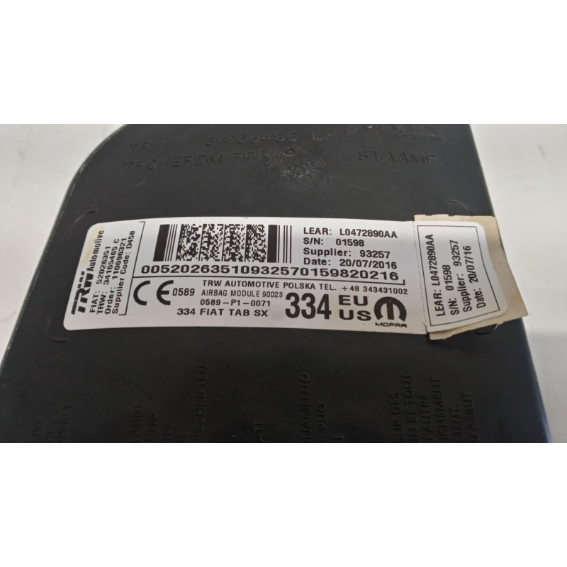 FIAT AIR BAG LATERALE SINISTRO FIAT F.500X (5F) 2014>2019 usato