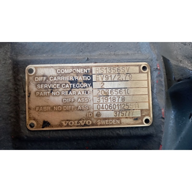 VOLVO truck GRUPPO DIFFERENZIALE POSTERIORE VOLVO truck FH12 II 2002>2008 usato