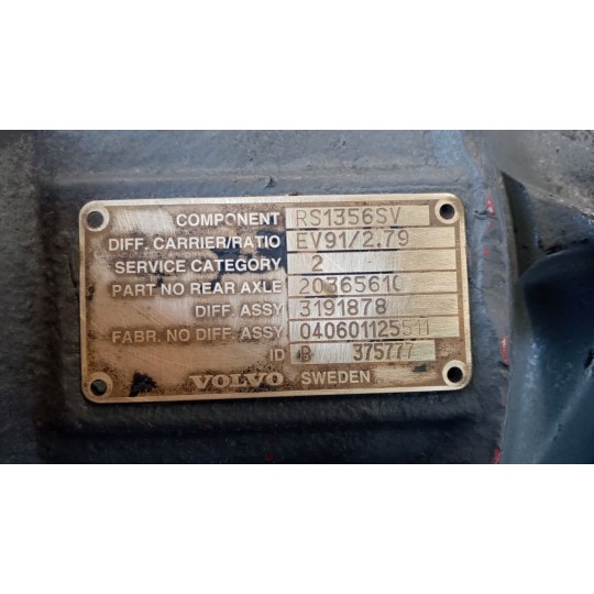 GRUPPO DIFFERENZIALE POSTERIORE VOLVO truck FH12 II 2002>2008 usato