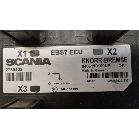CENTRALINA EBS CONTROLLO FRENATA SCANIA Serie R 2014> usato