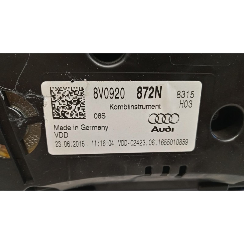 AUDI QUADRO STRUMENTI AUDI A3 Sportback 2016> usato