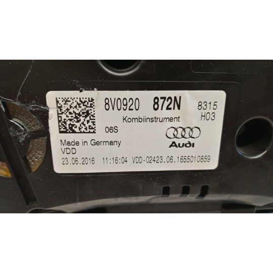 INSTRUMENT PANEL AUDI A3 Sportback 2016> used