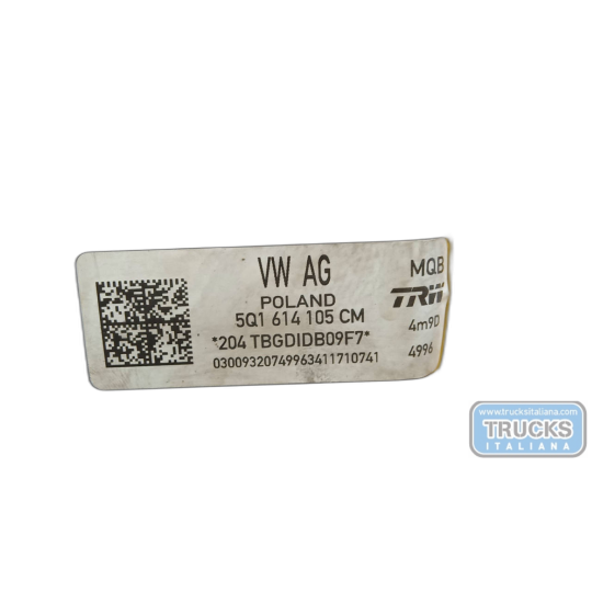 SERVOBRAKE VOLKSWAGEN Golf 7.2 2017>2019 used