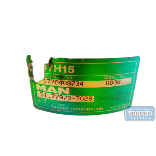 AIR CONDITIONER COMPRESSOR MAN TGM used