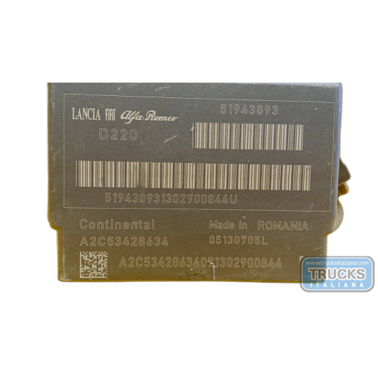 AIR BAG UNIT FIAT F.500L 2012> used