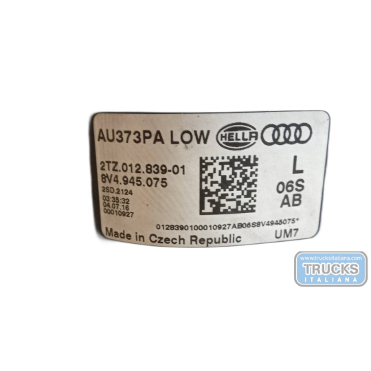LEFT REAR LIGHT ON BACK AUDI A3 Sportback 2016> used
