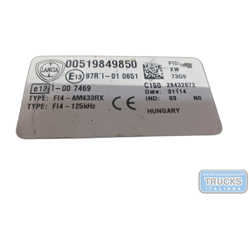 LANCIA FUSE BOX LANCIA Ypsilon 2011>2015 used