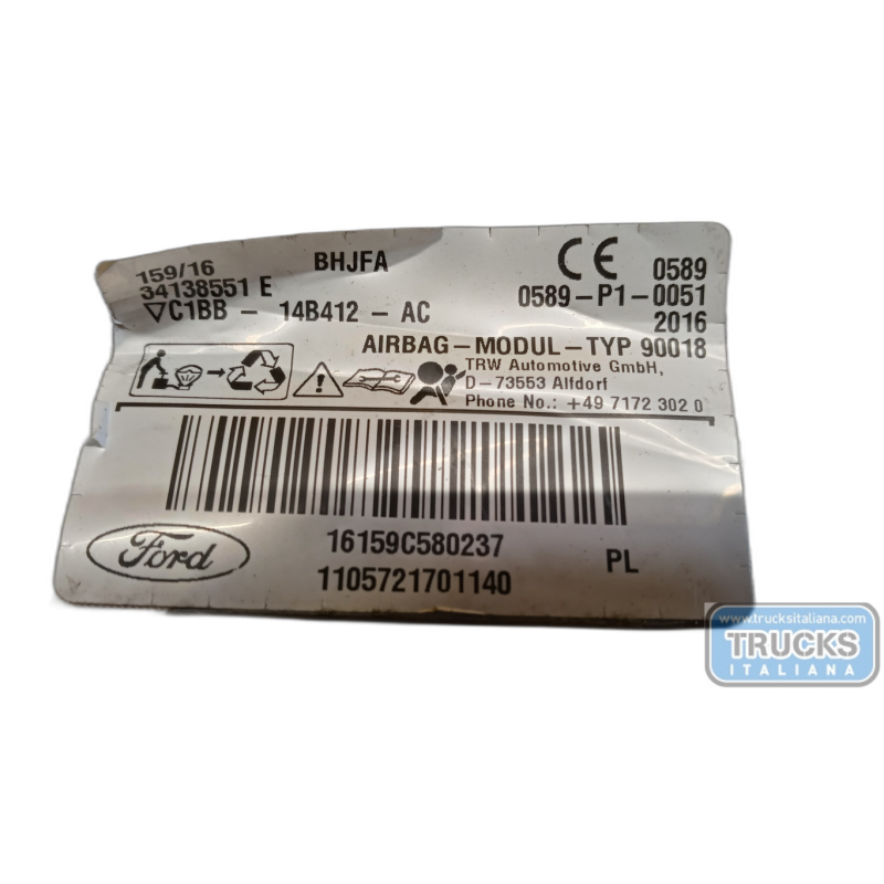 FORD LEFT ROOF AIR BAG FORD Fiesta 2013>2017 used