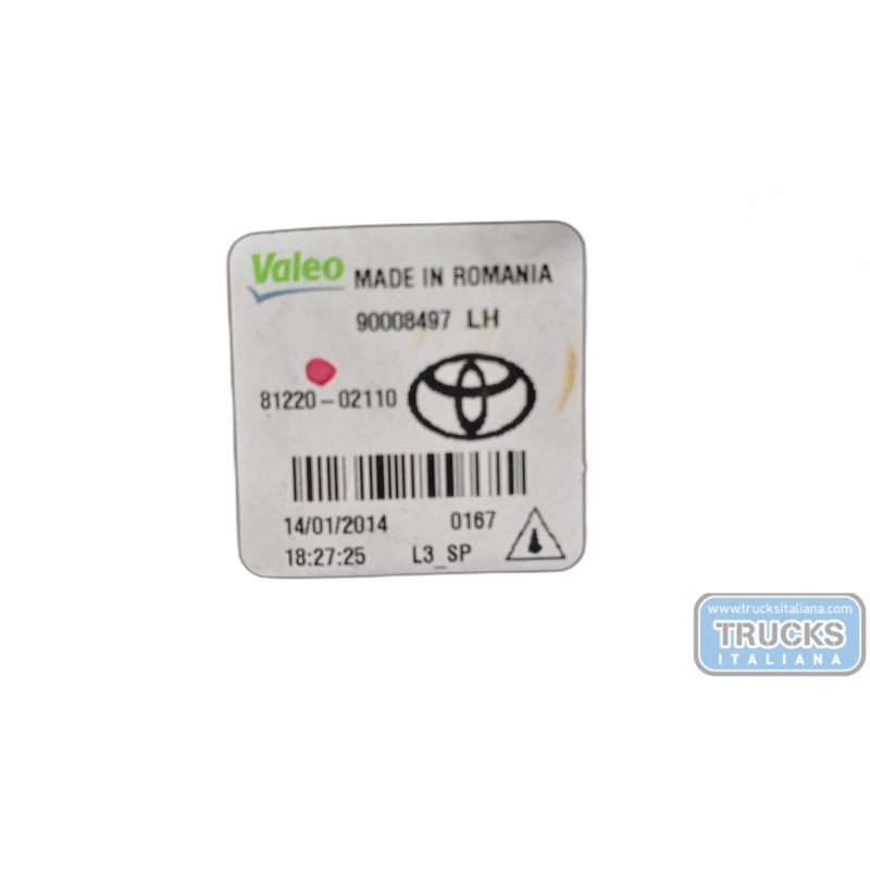 TOYOTA LEFT FOG LIGHT LAMP TOYOTA Auris 2013>2015 used