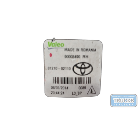 RIGHT FOG LIGHT LAMP TOYOTA Auris 2013>2015 used