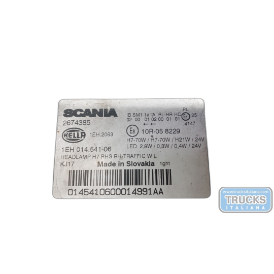 FARO ANT LED DESTRO SCANIA Serie R 2014> usato
