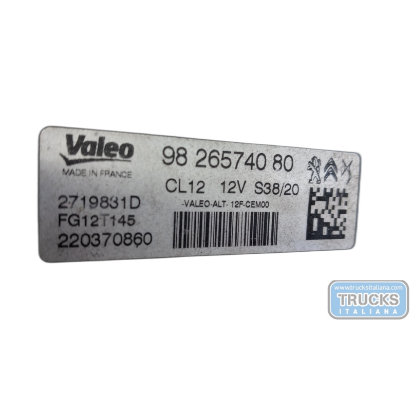 PEUGEOT ALTERNATOR PEUGEOT 208 2019> used