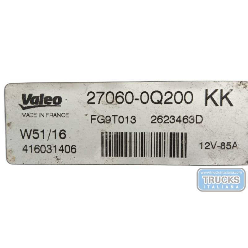 TOYOTA ALTERNATORE TOYOTA Yaris 2014>2017 usato