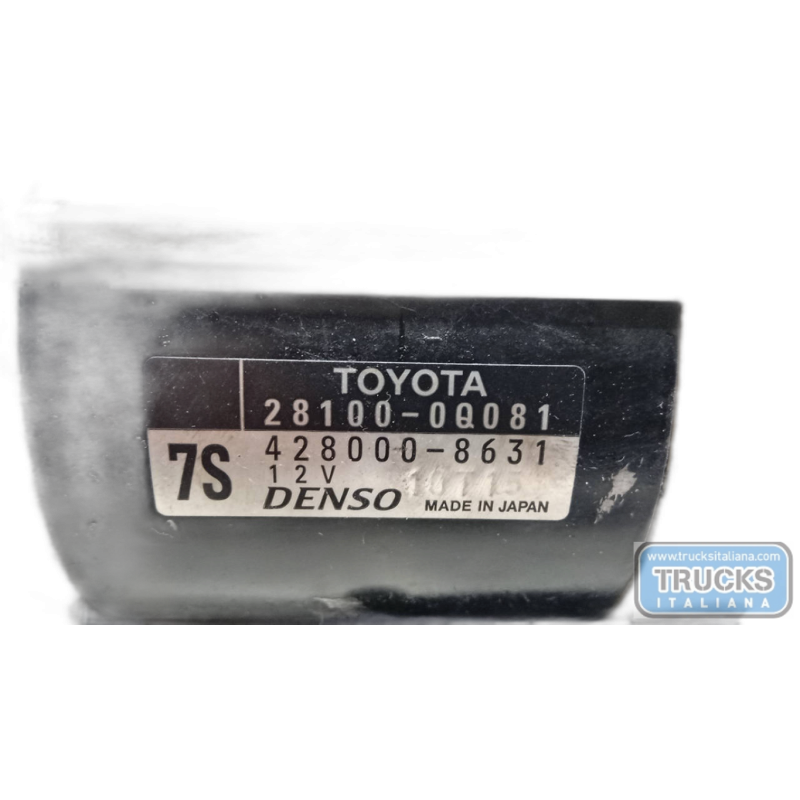 TOYOTA MOTORINO AVVIAMENTO TOYOTA Yaris 2014>2017 usato