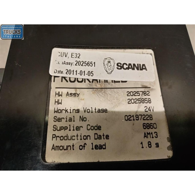 SCANIA VARIOUS CONTROL UNITS  SCANIA Serie G 2005> used