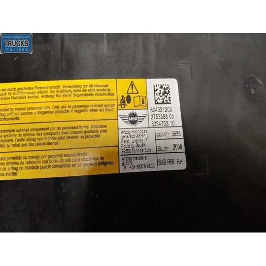AIR BAG LATERALE DESTRO MINI R56  2006>2011 usato