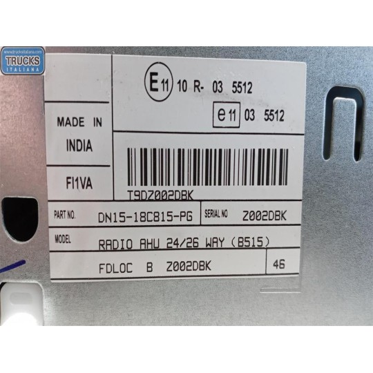 CAR RADIO FORD EcoSport 2013>2017 used