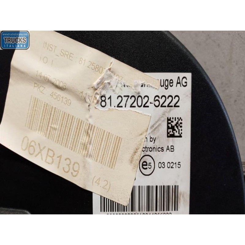 MAN QUADRO STRUMENTI MAN TGX  usato