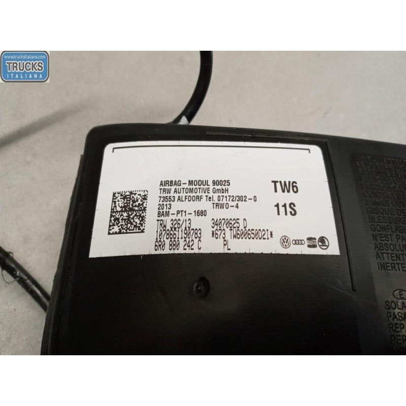 SEAT AIR BAG LATERALE DESTRO SEAT Ibiza 2012>2015 usato