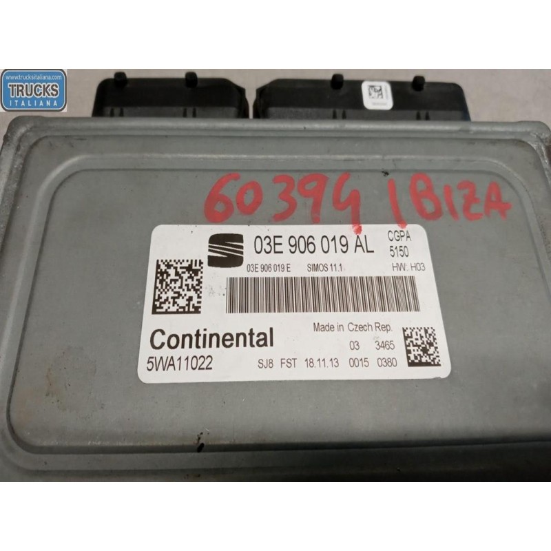 SEAT CENTRALINA MOTORE SEAT Ibiza 2012>2015 usato