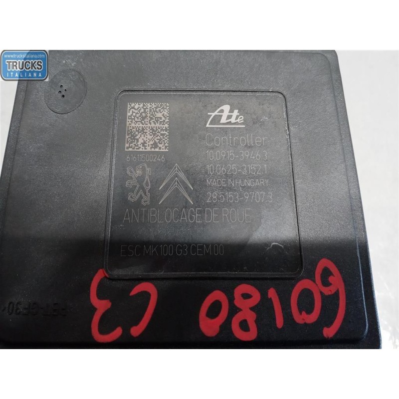 CITROEN ABS SYSTEM CITROEN C3 2013>2016 used