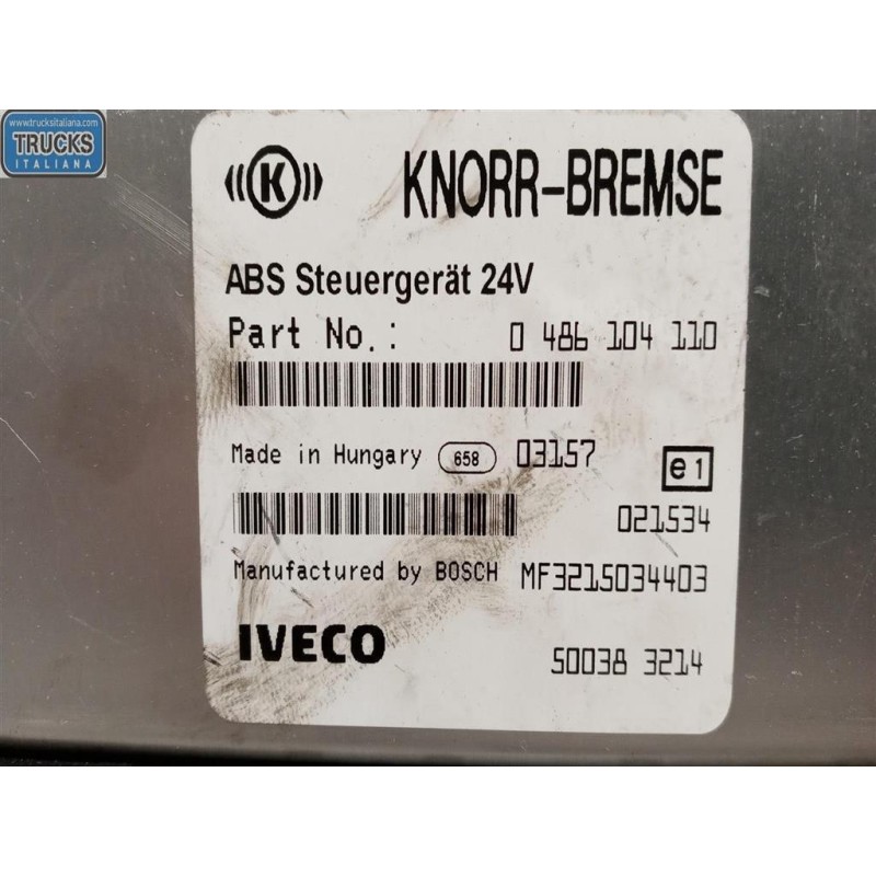 IVECO ABS CONTROL UNIT IVECO EUROCARGO 2000>2005  used