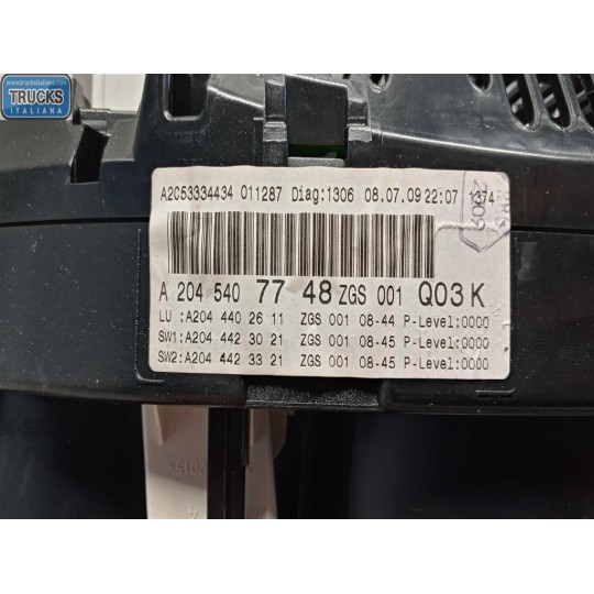 INSTRUMENT PANEL MERCEDES-BENZ Classe C (W204) 2007>2011 used