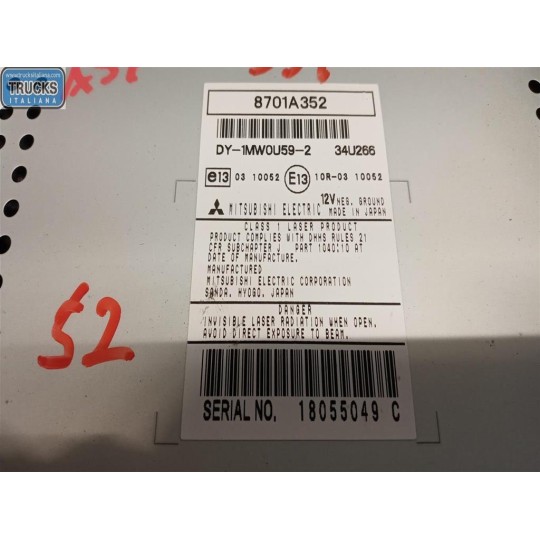 AUTORADIO MITSUBISHI Asx 2010>2013 usato