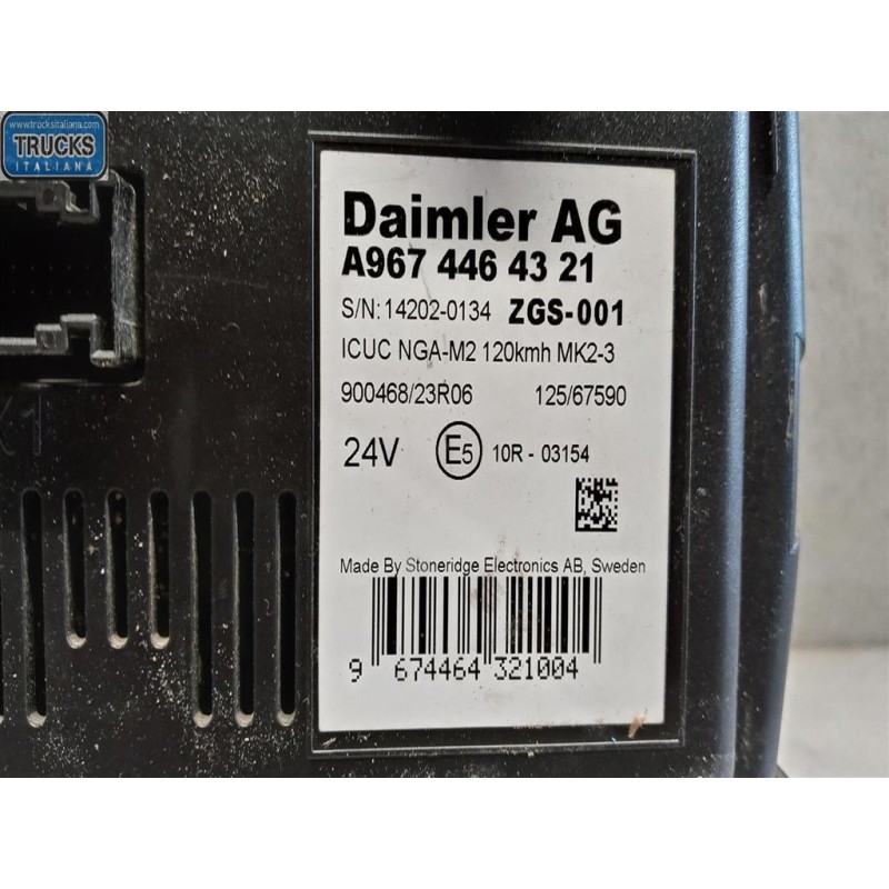 MERCEDES-BENZ truck QUADRO STRUMENTI MERCEDES-BENZ truck Atego euro 6 2014> usato