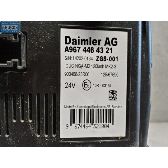 QUADRO STRUMENTI MERCEDES-BENZ truck Atego euro 6 2014> usato