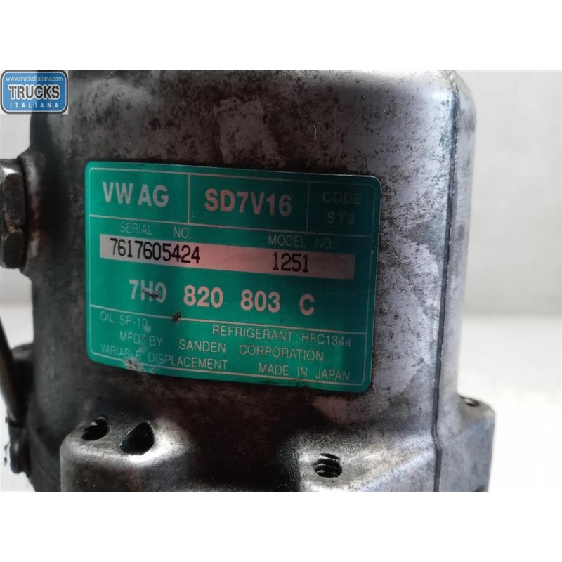 VOLKSWAGEN van AIR CONDITIONER COMPRESSOR VOLKSWAGEN van Trasporter T5 2003>2009 used