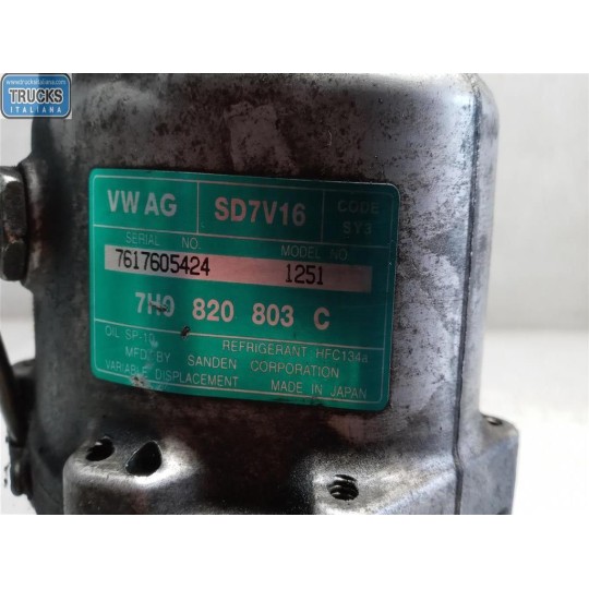 AIR CONDITIONER COMPRESSOR VOLKSWAGEN van Trasporter T5 2003>2009 used