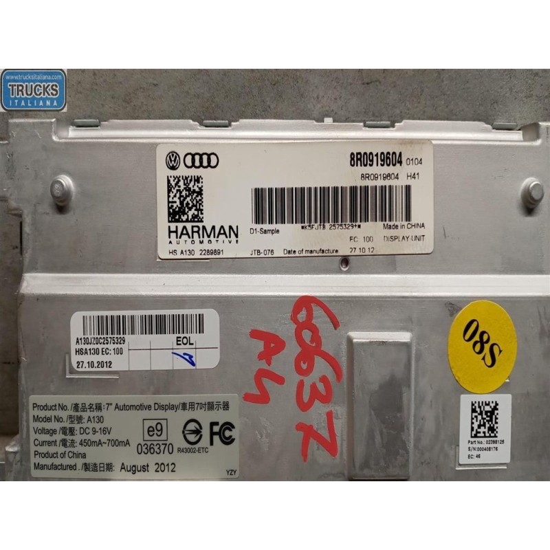 AUDI DISPLAY VARI AUDI A4 2011>2015 usato