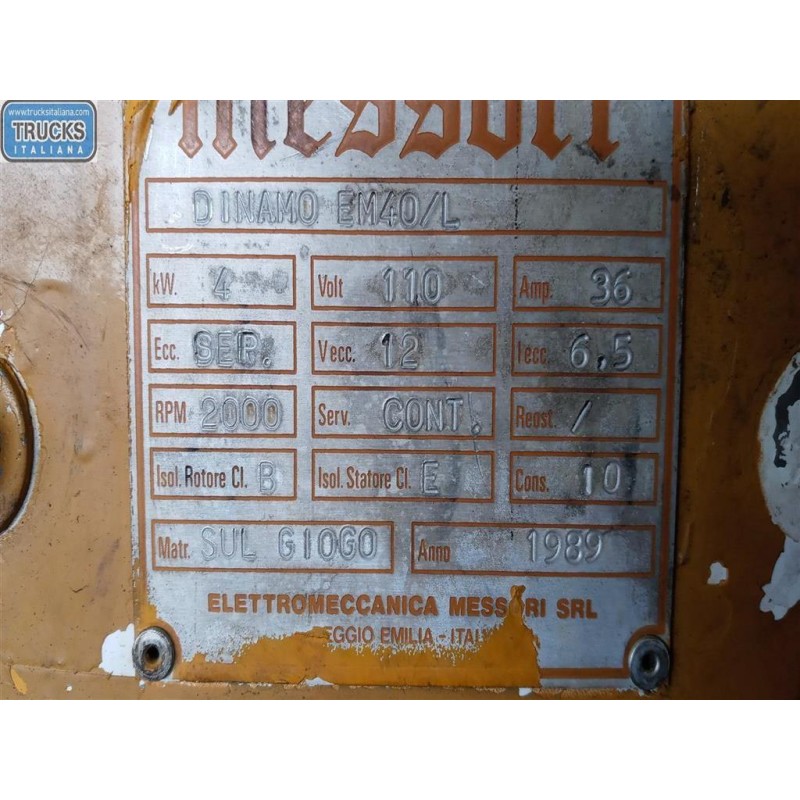 MACCHINE OPERATRICI ELETRIC ENGINE MACCHINE OPERATRICI GENERICO used