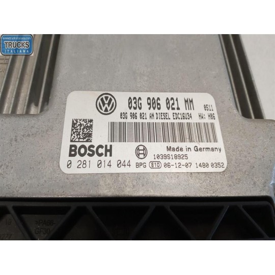 ENGINE UNIT VOLKSWAGEN Touran 2007>2010 used