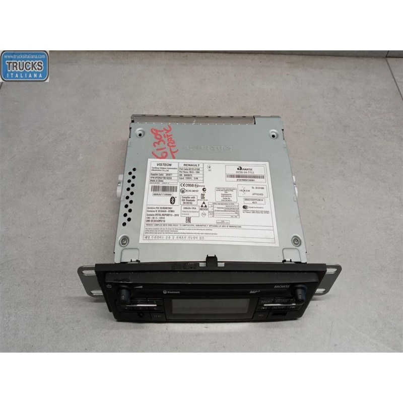 RENAULT van AUTORADIO RENAULT van Trafic 2014>2019 usato