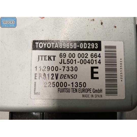 VARIOUS CONTROL UNITS  TOYOTA Yaris 2011>2014 used