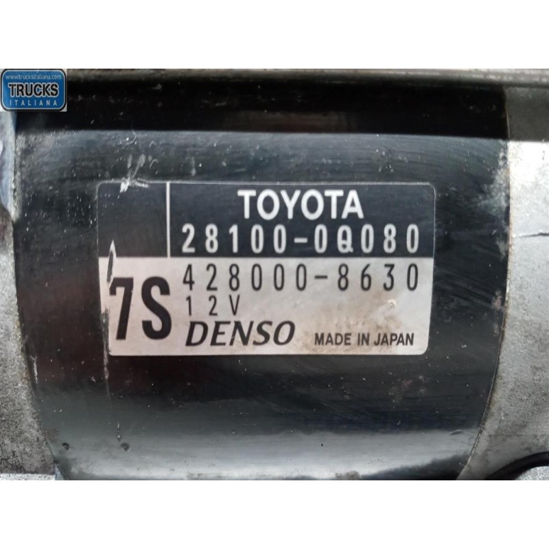 TOYOTA MOTORINO AVVIAMENTO TOYOTA Yaris 2011>2014 usato
