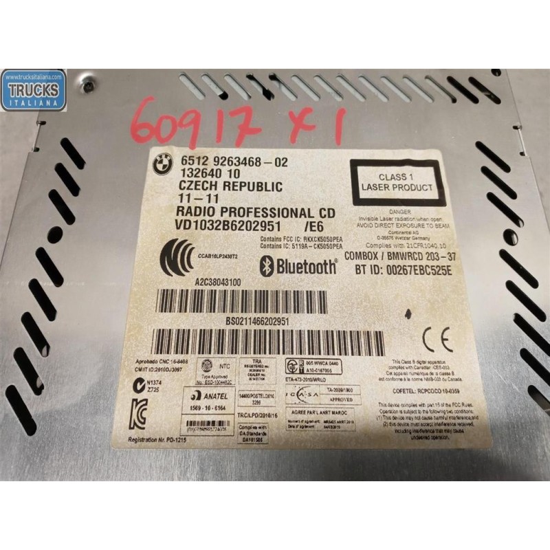 BMW AUTORADIO BMW Serie X1 (E84) 2009>2012 usato