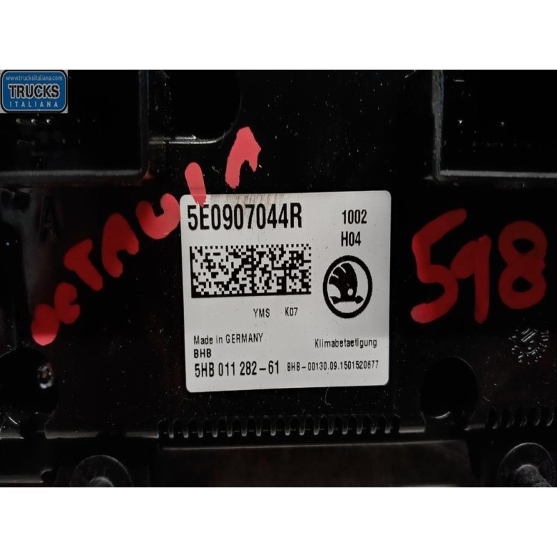 SKODA AC CONTROL UNIT SKODA Octavia 2013> used