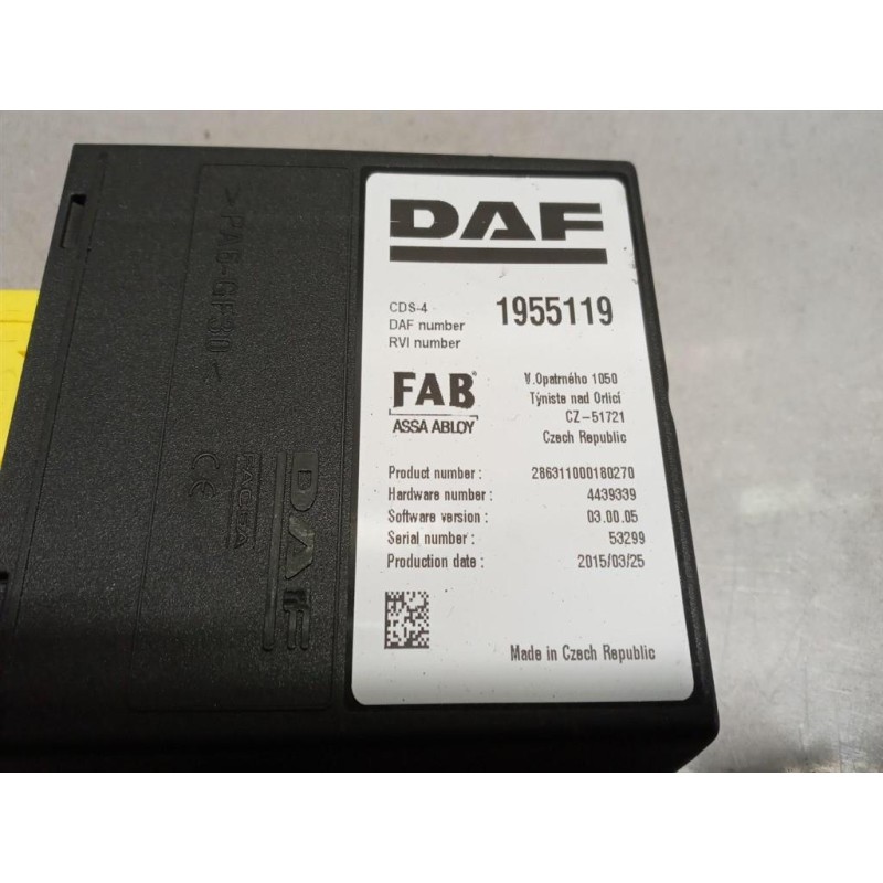 DAF VARIOUS CONTROL UNITS  DAF XF106 used